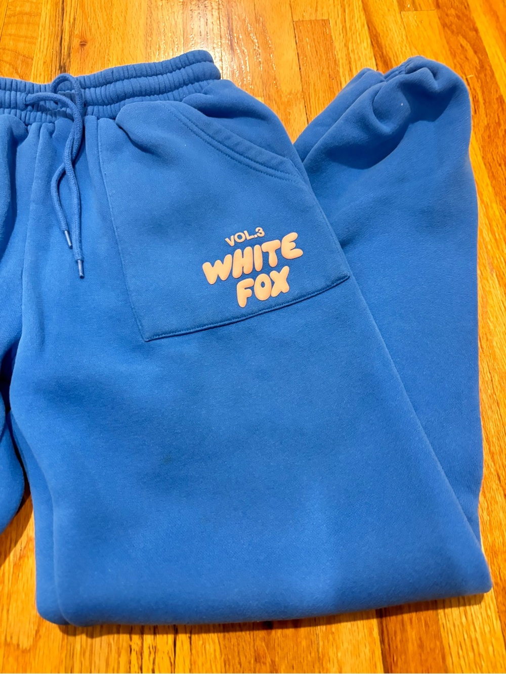 Women’s Blue Fleece Jogger Bottoms